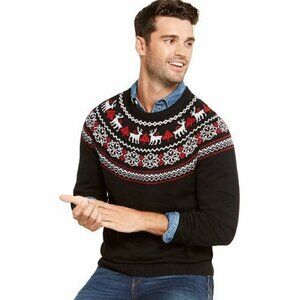 Charter‎ Club Men's Fair Isle Family Sweater Size M